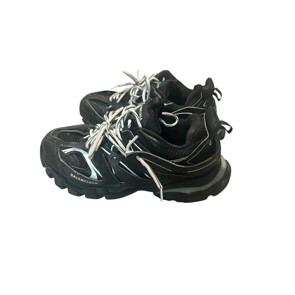 Balenciaga Track Men's Black Low Top Lace-Up Athletic Sneakers